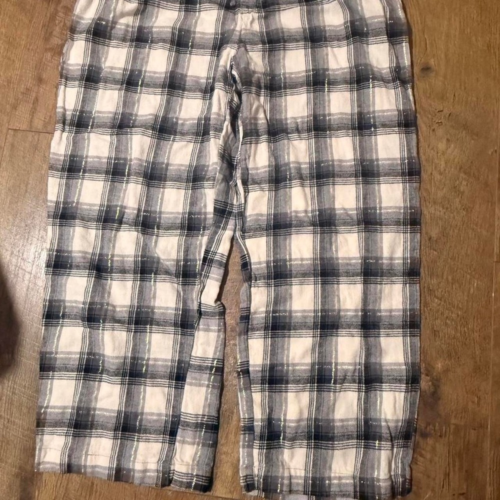 Gap white + blue plaid pajama pants Size‎ XL